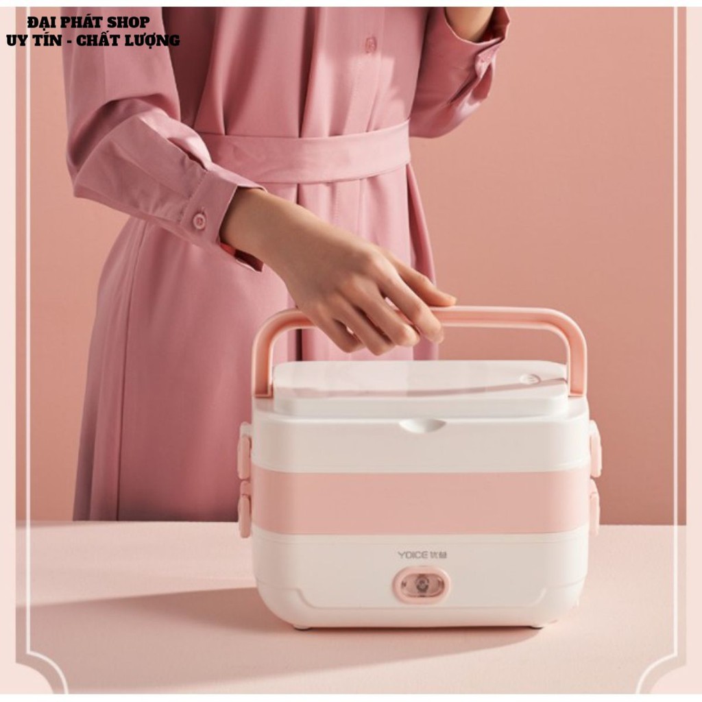 Hộp cơm cắm điện Yoice Y-FH5A, 2 tầng 4 ngăn, sử dụng để nấu chín, hâm nóng, giữ nhiệt | BigBuy360 - bigbuy360.vn