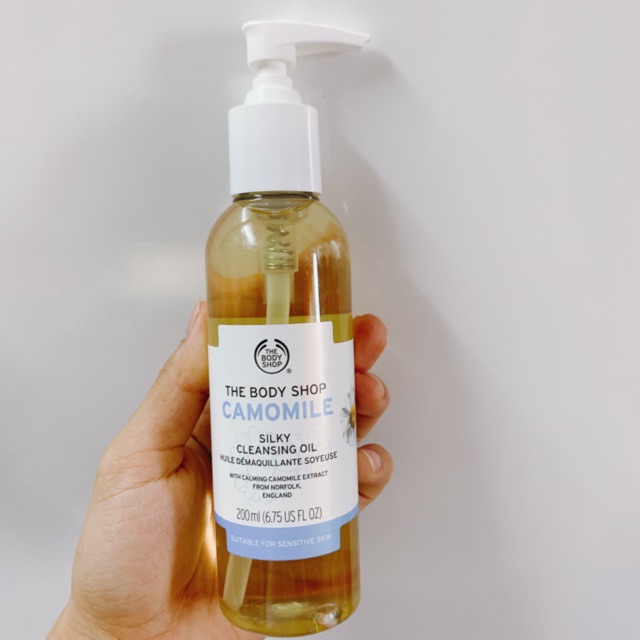 Dầu Tẩy Trang Hoa Cúc The Body Shop TBS Camomile Silky Cleansing Oil 200ml
