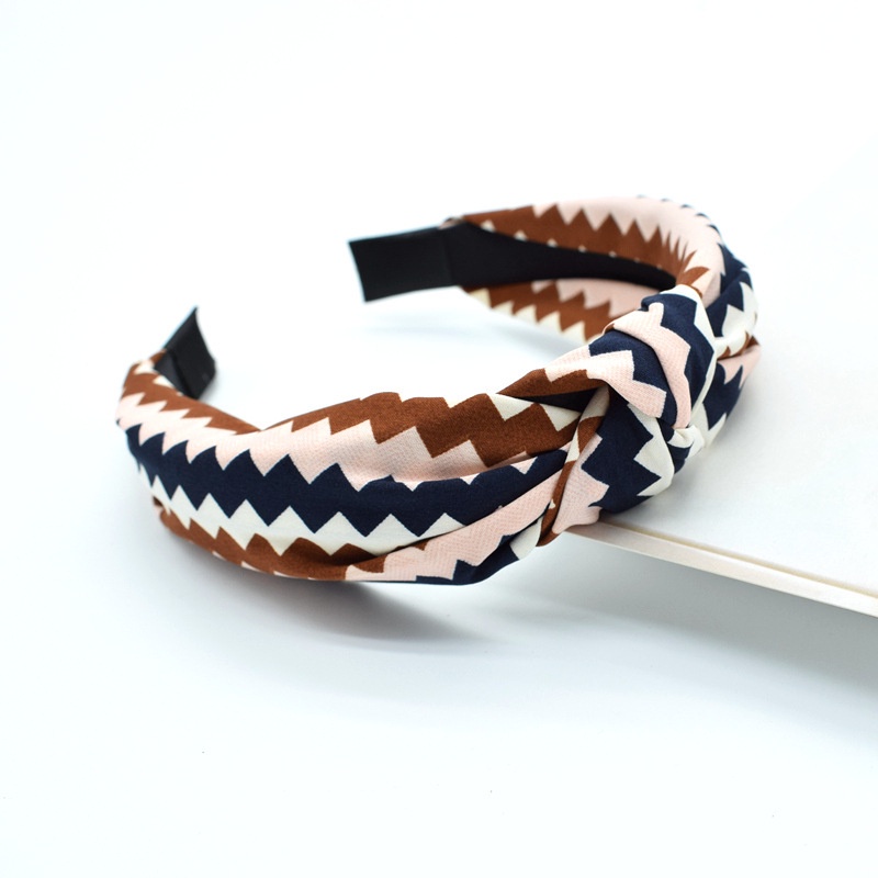 Băng đô rửa mặt bản rộng họa tiết kẻ sọc sành điệu tùy chọn cho nữ