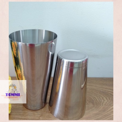 Bình Lắc Đồ Uống Shaker Boston 2 Đầu Inox 2 Đáy - Dụng Cụ Pha Chế