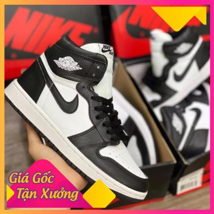 [ FREESHIP –BẢO HÀNH 12 THÁNG] GIÀY SNEAKER NAM NỮ JORDAN CAO CỔ ĐEN TRẮNG HOT TREND