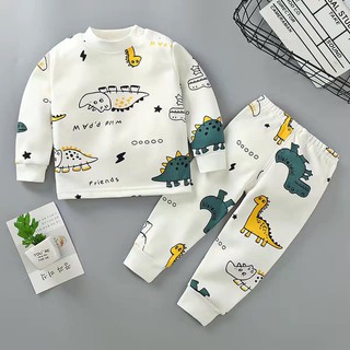 [Trả Order]Bộ nỉ lót lông mềm hàng quảng châu cho bé trai/gái