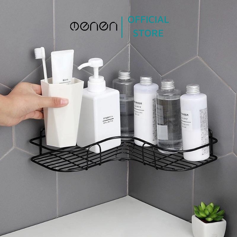 Kệ Góc Dán Tường Nhà Tắm Oenon Chất Liệu Thép Không Gỉ Đựng Đồ Đa Năng- Tặng Kèm Miếng Dán Oenen