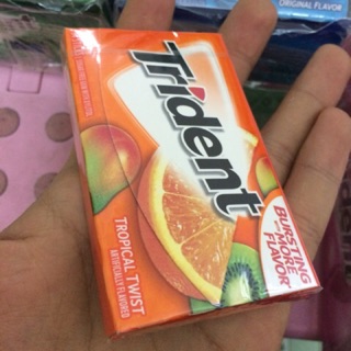 Kẹo Cao Su Trident không đường Cam