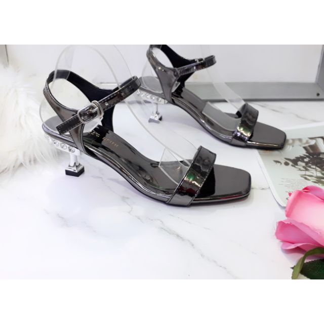san đan  gót mới 4phân đính đá sang chảnh