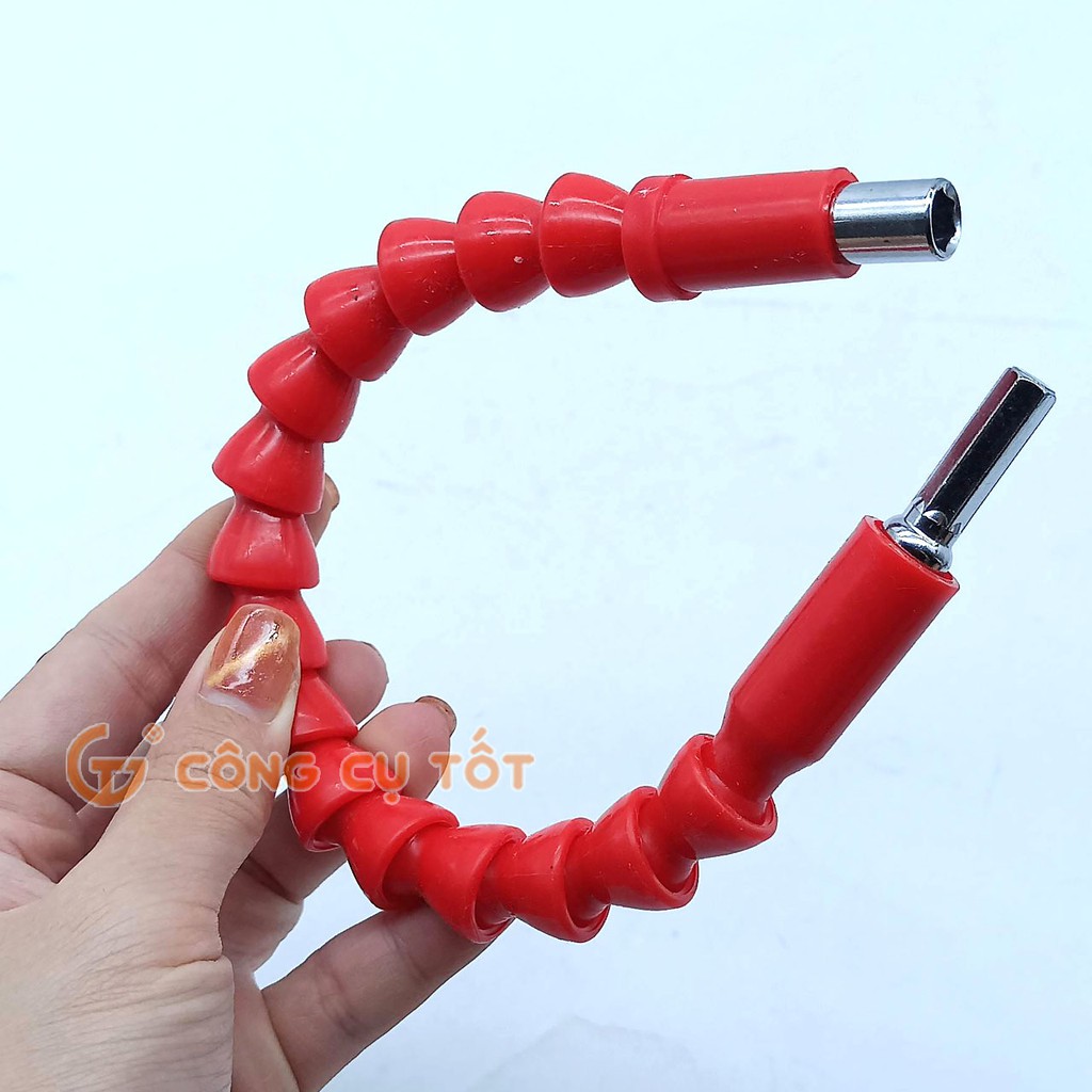 Dây chuyển hướng bắt vít 30cm FlexiBit Extender màu đỏ