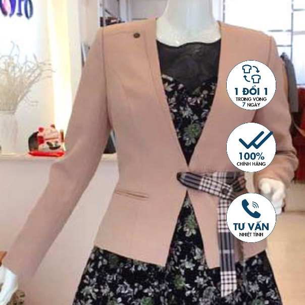 Áo vest không cổ, tay dài Emspo AVL0519 (Tím than, Be)