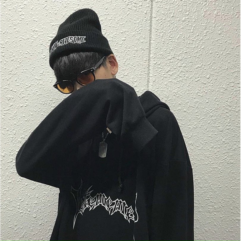 Mũ len in chữ phong cách hip hop trẻ trung, nón len Hàn Quốc form nam nữ đẹp cao cấp mùa đông