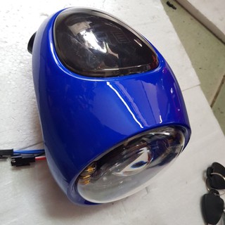 ĐẦU ĐÈN 48V 4 BÌNH XE ĐẠP ĐIỆN LED BÁO TỐC ĐỘ