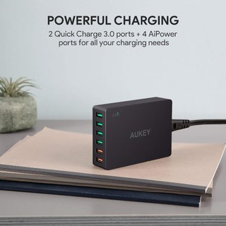 CỦ SẠC NHANH AUKEY 6 CỔNG PA-T11