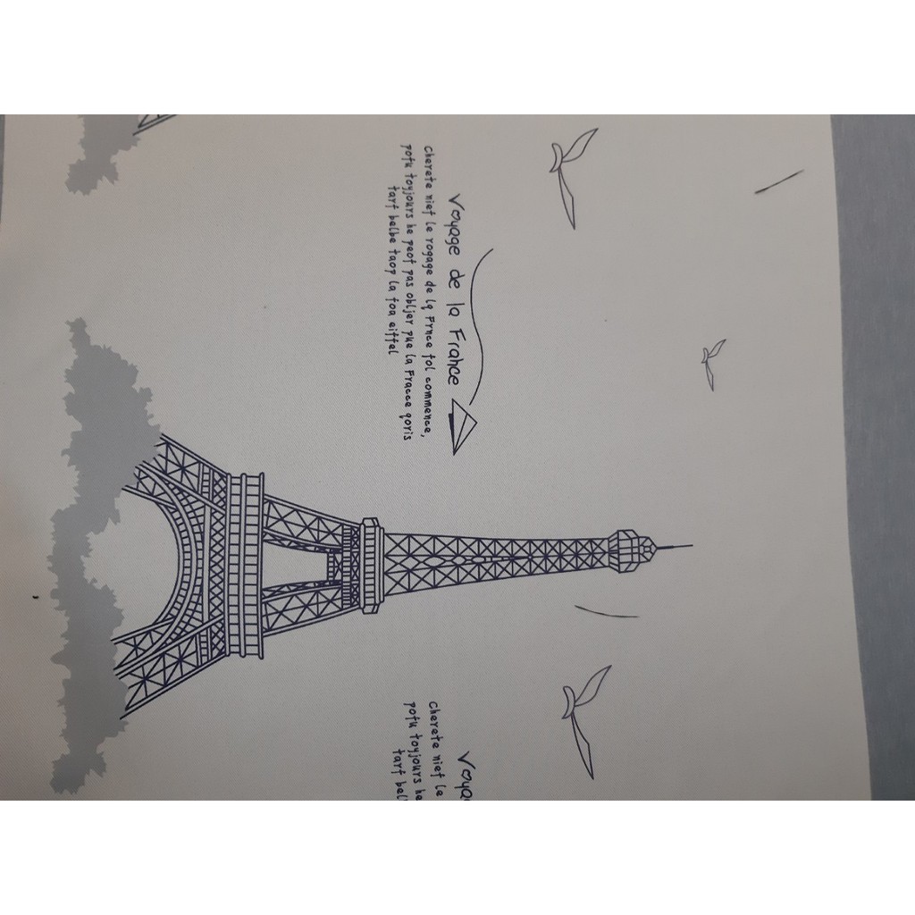 Rèm treo cửa hình tháp paris ( chiều cao cố định  2m nhiều kích thước (vải dày đẹp))