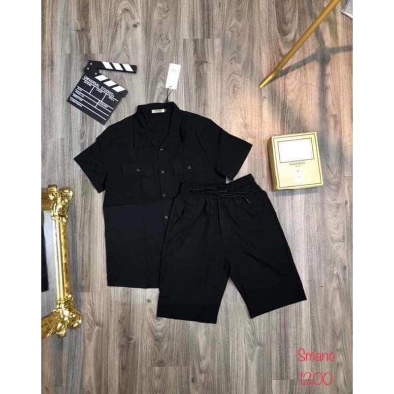 Bộ đũi cổ bẻ 2 túi ngực H1A876 | BigBuy360 - bigbuy360.vn