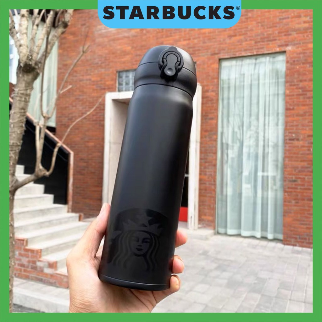 Bình giữ nhiệt chính hãng STARBUCKS xTHERMOS BLACK INTEGRAL đen nhám dung tích 473ml