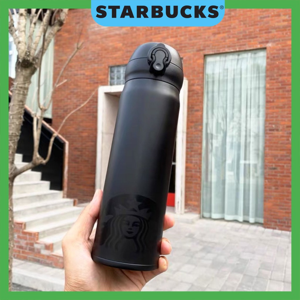 Bình giữ nhiệt chính hãng STARBUCKS xTHERMOS  BLACK INTEGRAL đen nhám dung tích 473ml