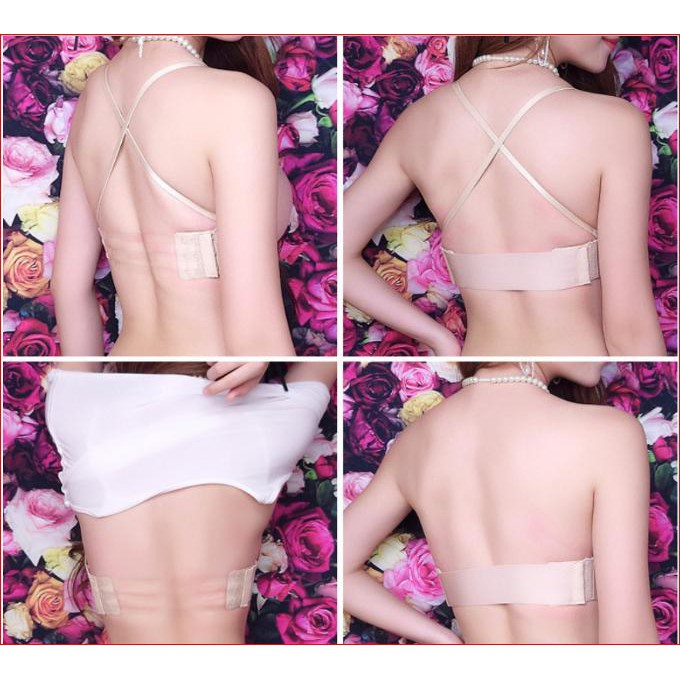 Áo Lót Không Dây Su Đúc Bàn Tay Rút Dây Đệm Dày 4 cm Yion Underwear AKD03