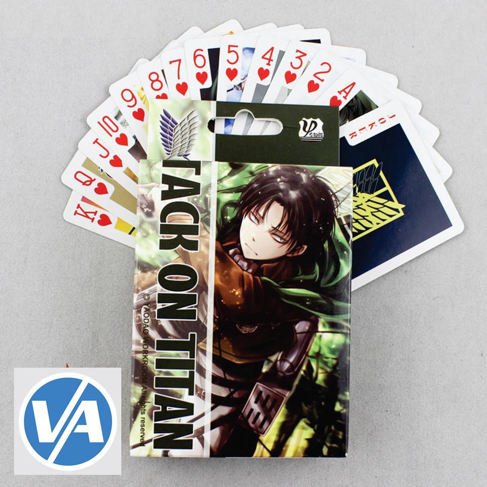Bài tây Attack on Titan (mẫu 1) - có nhiều mẫu Anime, Manga, Game, AOT, Levi