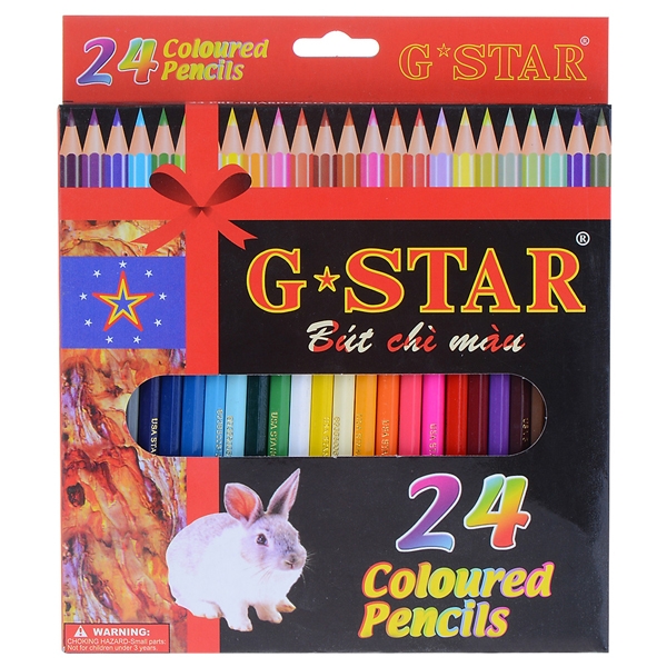 Hộp Bút Chì 24 Màu G-Star