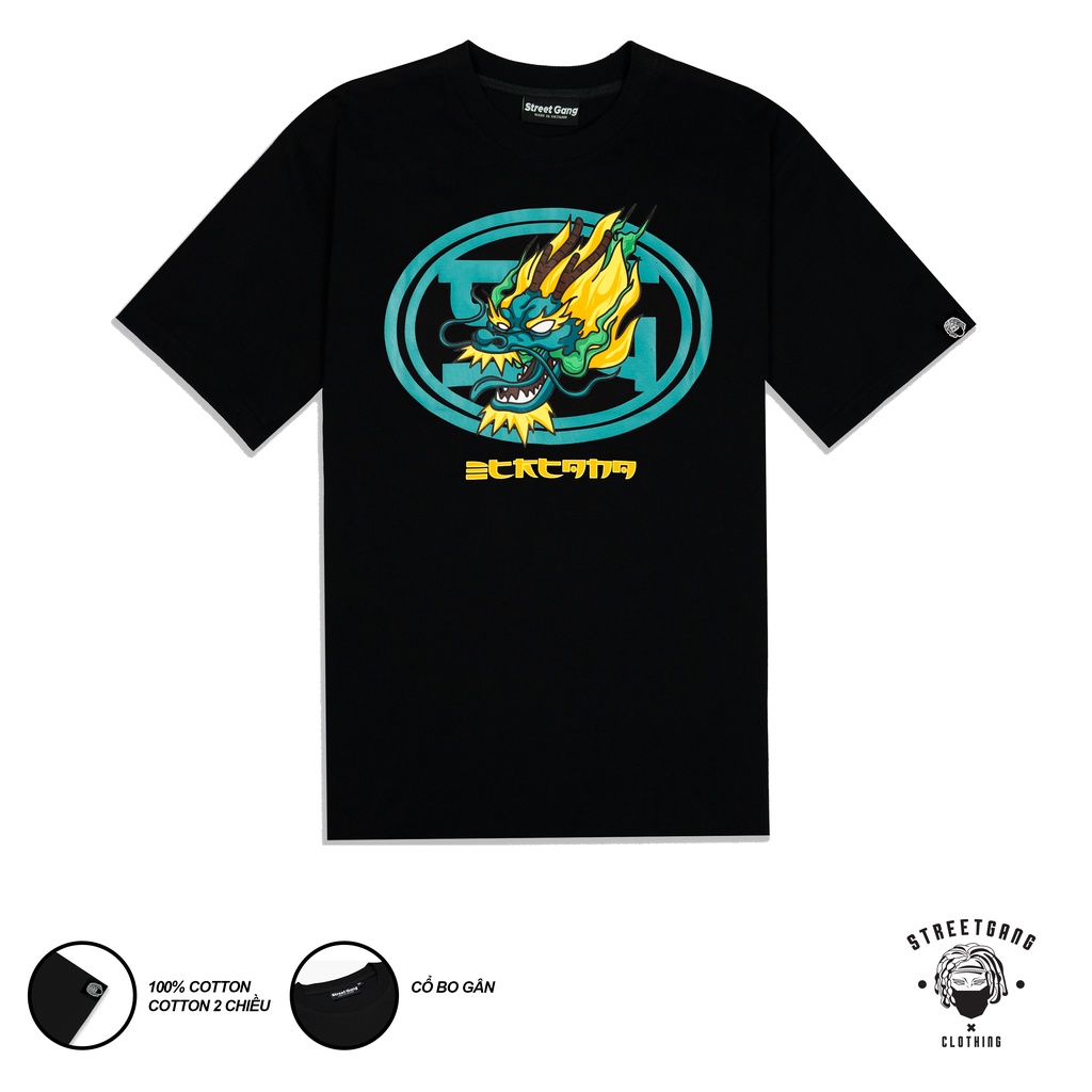 Áo thun Dragon - Đen - Street Gang