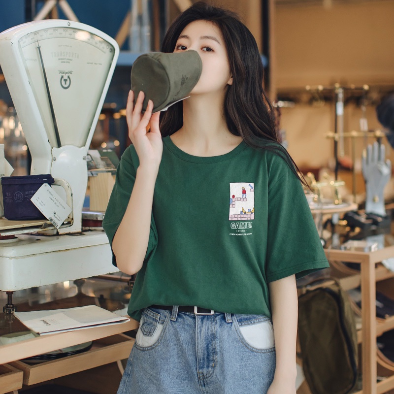 Áo thun nữ đẹp KENA vải mềm mặc mát form rộng thoải mái phong cách Hàn Quốc - KAT106
