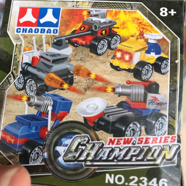 Hộp ghép hình lego xe tăng loại nhỏ