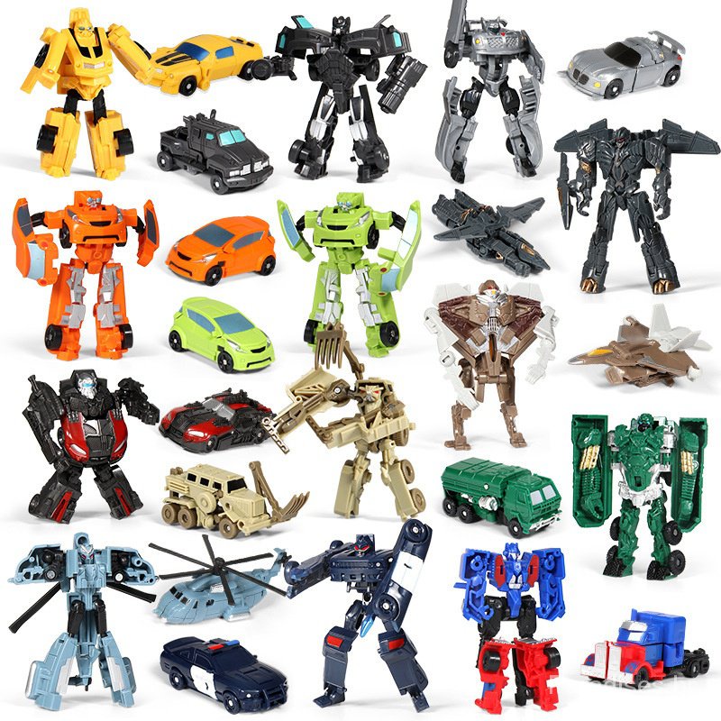 Mô Hình Đồ Chơi Robot Biến Hình Mini Optimus Prime / Megatron / Car Diy