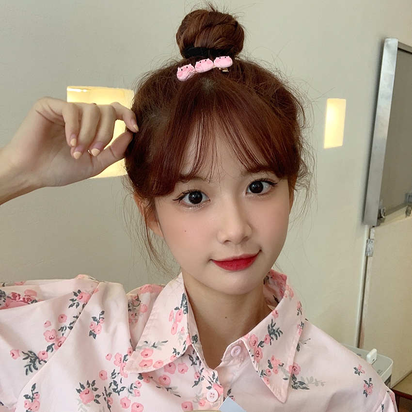 Kẹp Tóc Bằng Nhựa Acrylic Họa Tiết Hoạt Hình Kiểu Hàn Quốc Dễ Thương Cho Bé Gái