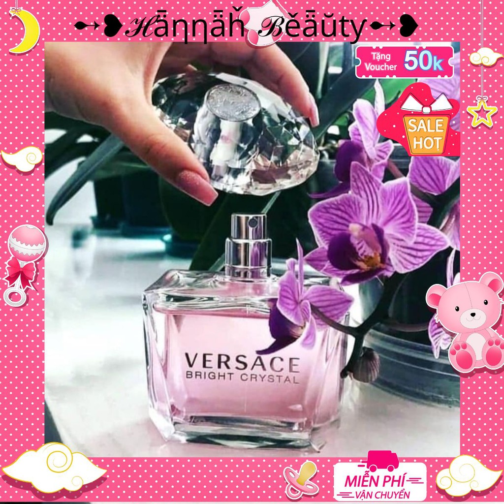 (HANNAH) Nước hoa Nữ Versace Bright Crystal (5ml/10ml/20ml) (Hàng Có Sẵn)
