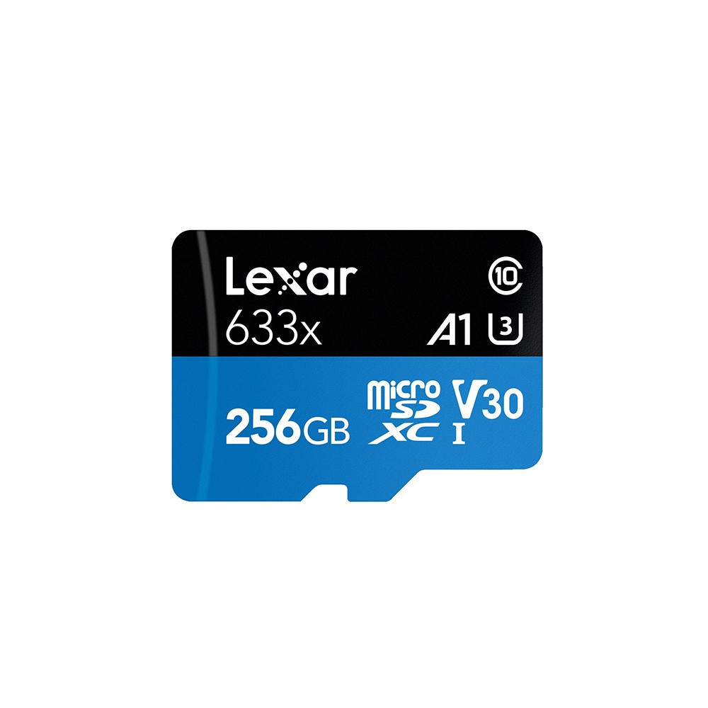 Thẻ nhớ MicroSDXC Lexar 256GB A1 V30 U3 4K 633x 95MB/s - With Adapter