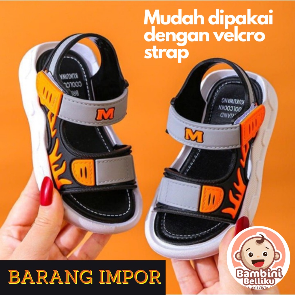 Giày Sandal Cao Su Thời Trang Cho Bé Trai 2 3 4 5 6 7 8 Tuổi