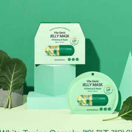 Mặt Nạ Bổ Sung Vitamin BANOBAGI VITA GENIC JELLY MASK WHITENING &amp; REPAIR 30ml mẫu mới 2021 - HAJAKO