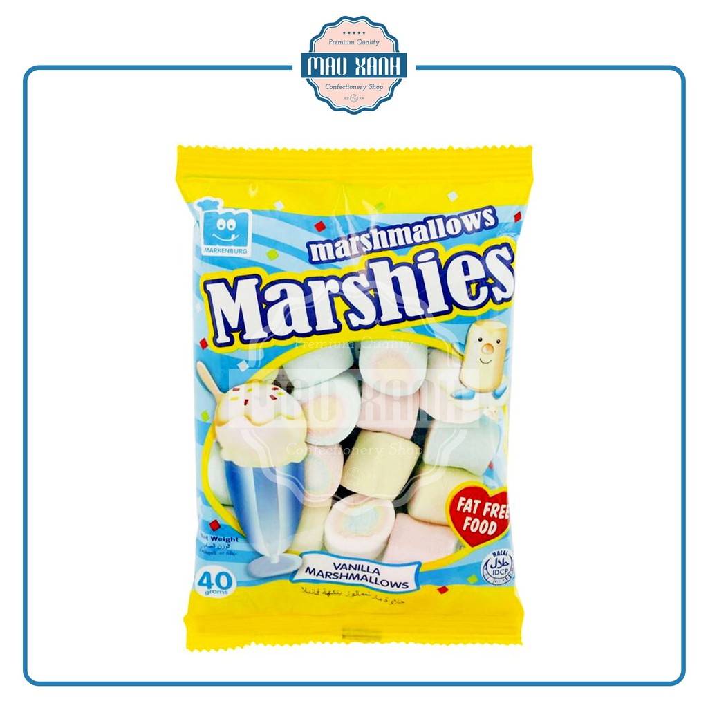 Kẹo Bông Gòn Marshmallow Marshies Hương Vani (gói 40g)