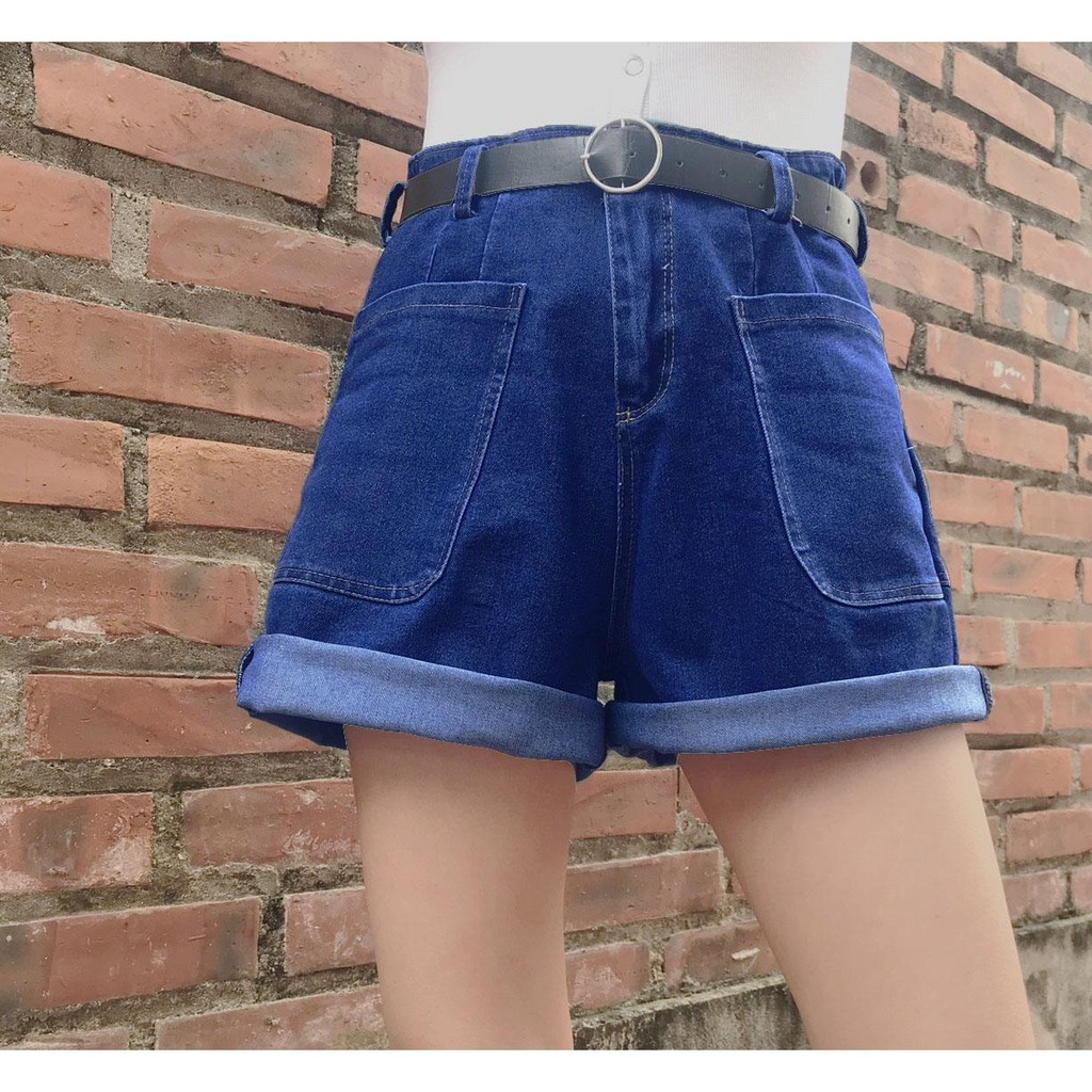 Quần Short Jean Cạp Cao_C15