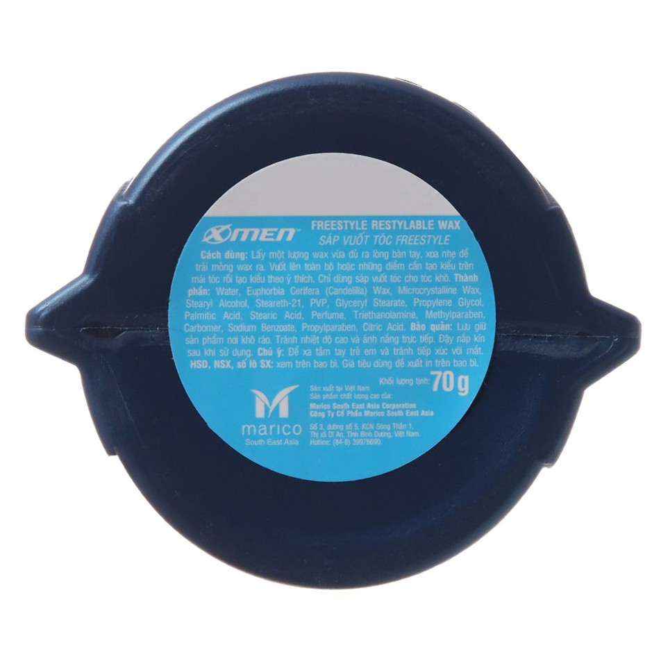 Wax vuốt tóc X-Men Freestyle vuốt nhẹ tự nhiên 70g