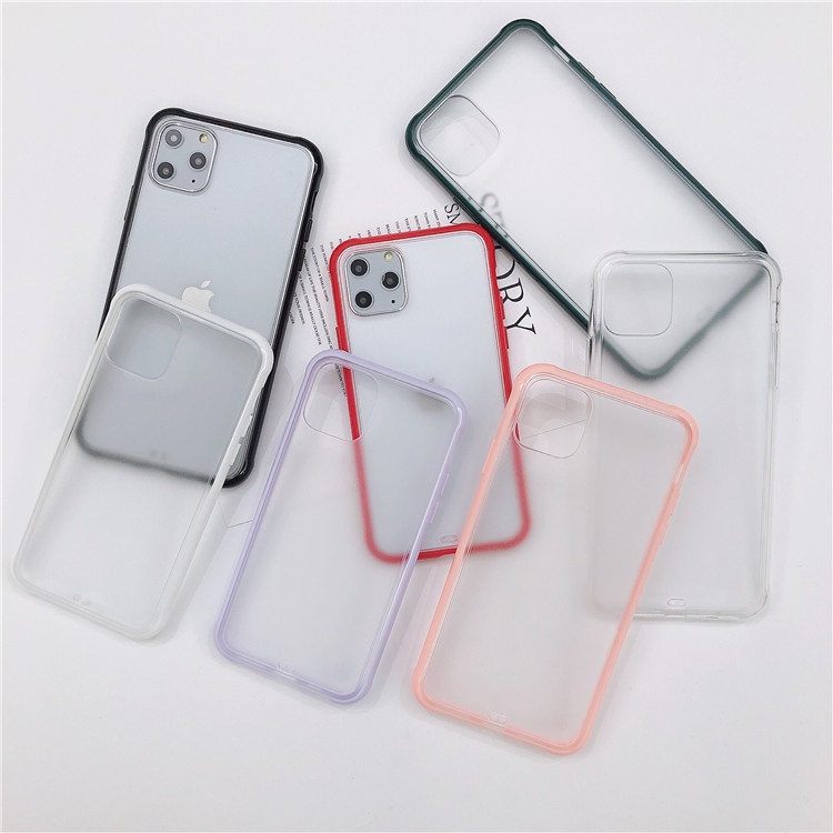 Ốp Lưng Điện Thoại Tpu Chống Sốc Hai Màu Sắc Cho Iphone 11Promax 7 / 8 / 11