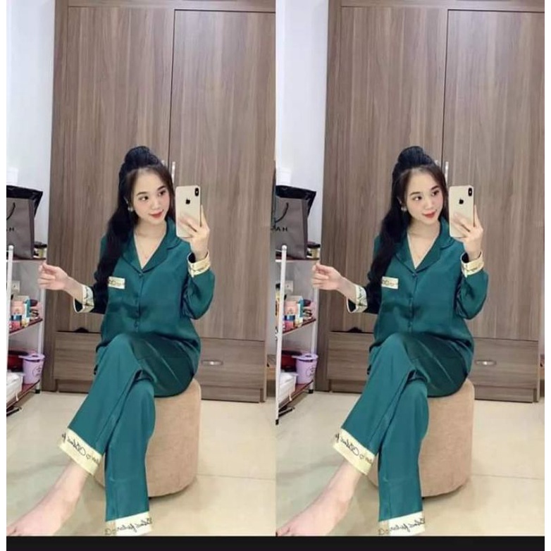 Bộ pijama CHỮ KÝ DÀI hàng thiết kế có size