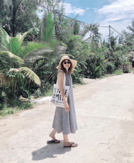 Weti Maxi - đầm dài caro