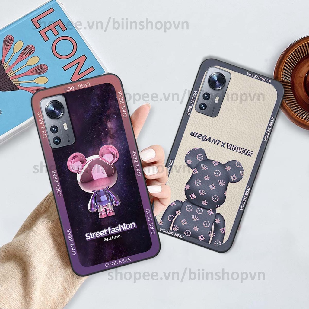 Ốp Xiaomi 12 / Xiaomi 12 Pro hình gấu bear brick đẹp độc lạ, thời trang, cá tính