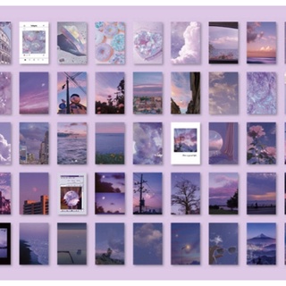 Stickerbook màu tím mộng mơ