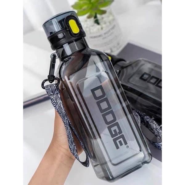 Bình Nước 1000ml Thiết Kế Màu Trong Suốt, Kiểu Dáng Hottrend Thời Thượng Chất Liệu An Toàn, Không Độc Hại, Độ Bền Cao