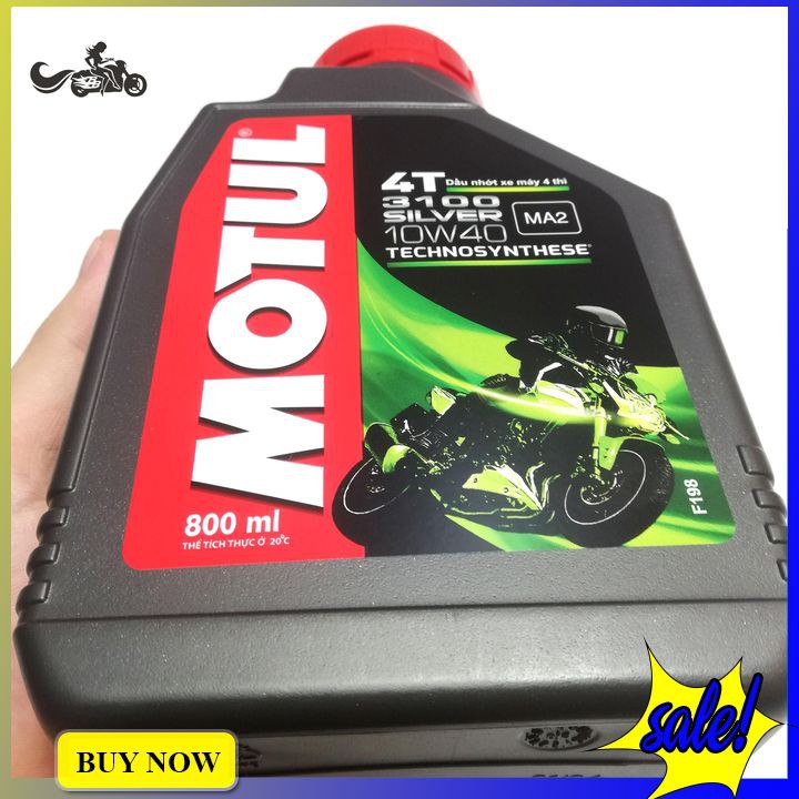 Dầu nhớt Motul SILVER 4T 3100 10W40 0.8L cho dòng xe số phổ thông - Phân phối chính hãng