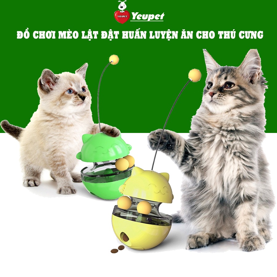 Đồ chơi thức ăn cho mèo bóng lắc lắc  kích thích bản năng mèo vui chơi giải trí ăn uống