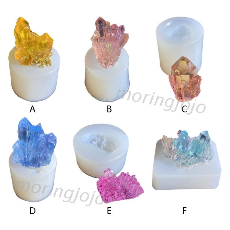 Khuôn Silicone Hình Đá Pha Lê Tự Làm
