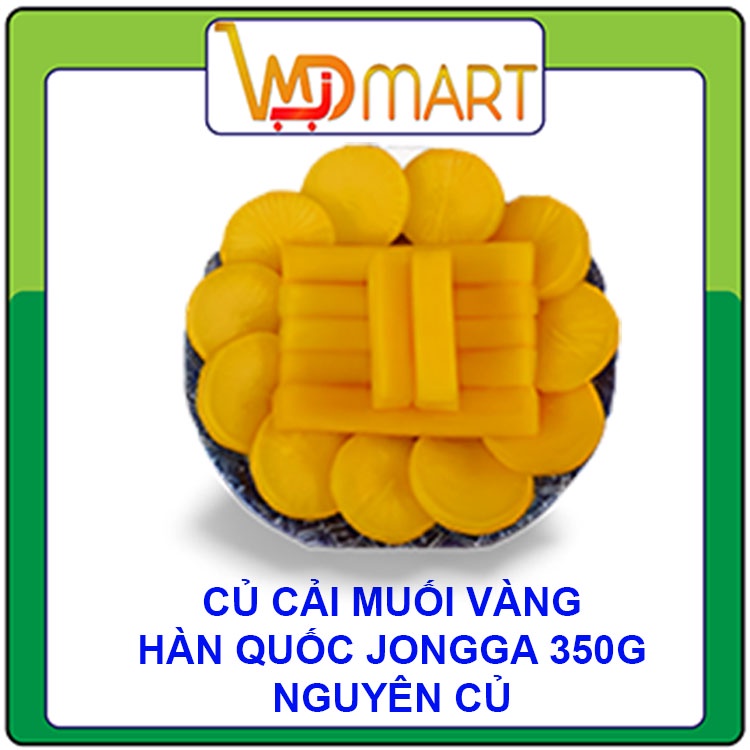 CỦ CẢI VÀNG MUỐI NGUYÊN CÂY JONGGA HÀN QUỐC TÚI 350 GR