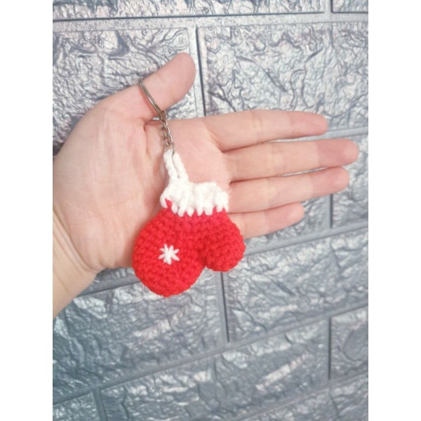Trang Trí Noel bằng len.Nhiều mẫu. Ảnh chụp thật sản phẩm.Móc khóa Noel.
