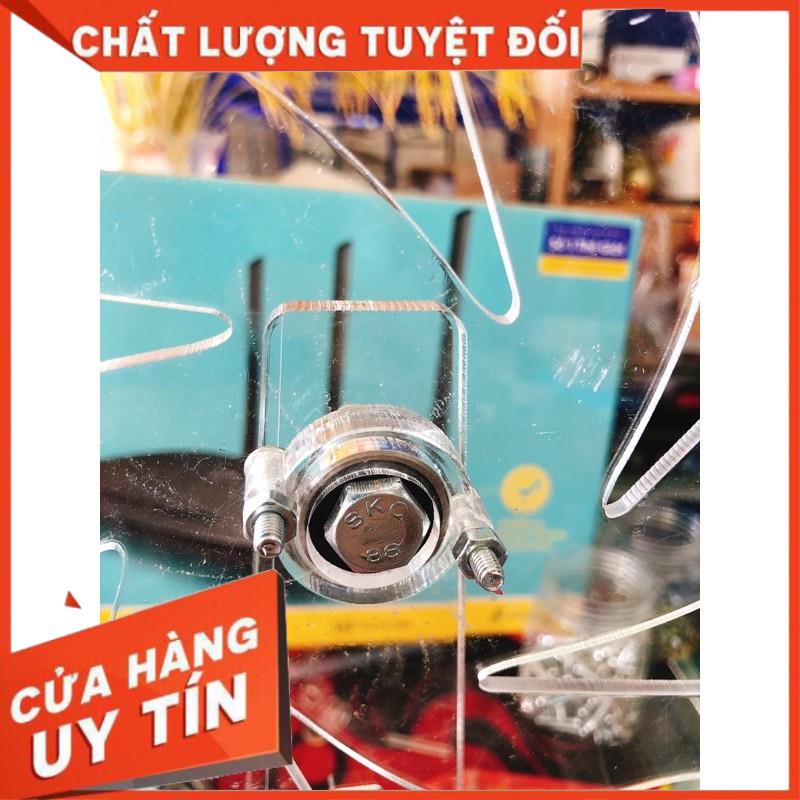 Wheel êm silent 30  trong suốt dành cho hamster, sóc, nhím, bọ, thỏ