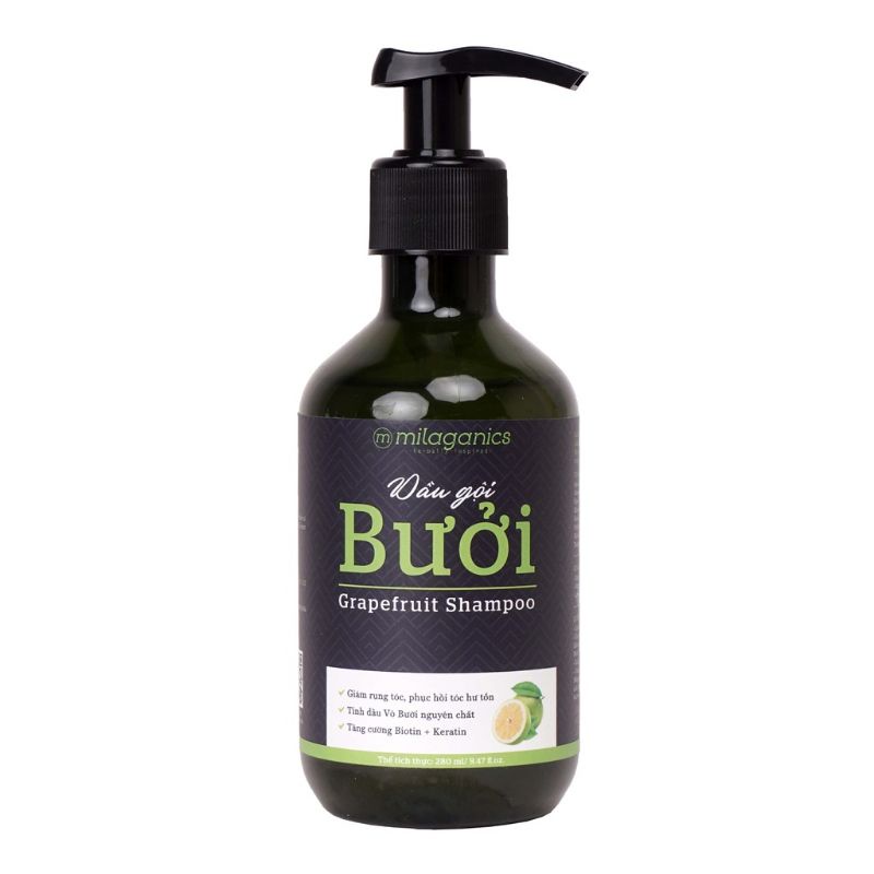 Dầu Gội Mọc Tóc Từ Tinh Dầu Bưởi Thiên Nhiên MILAGANICS