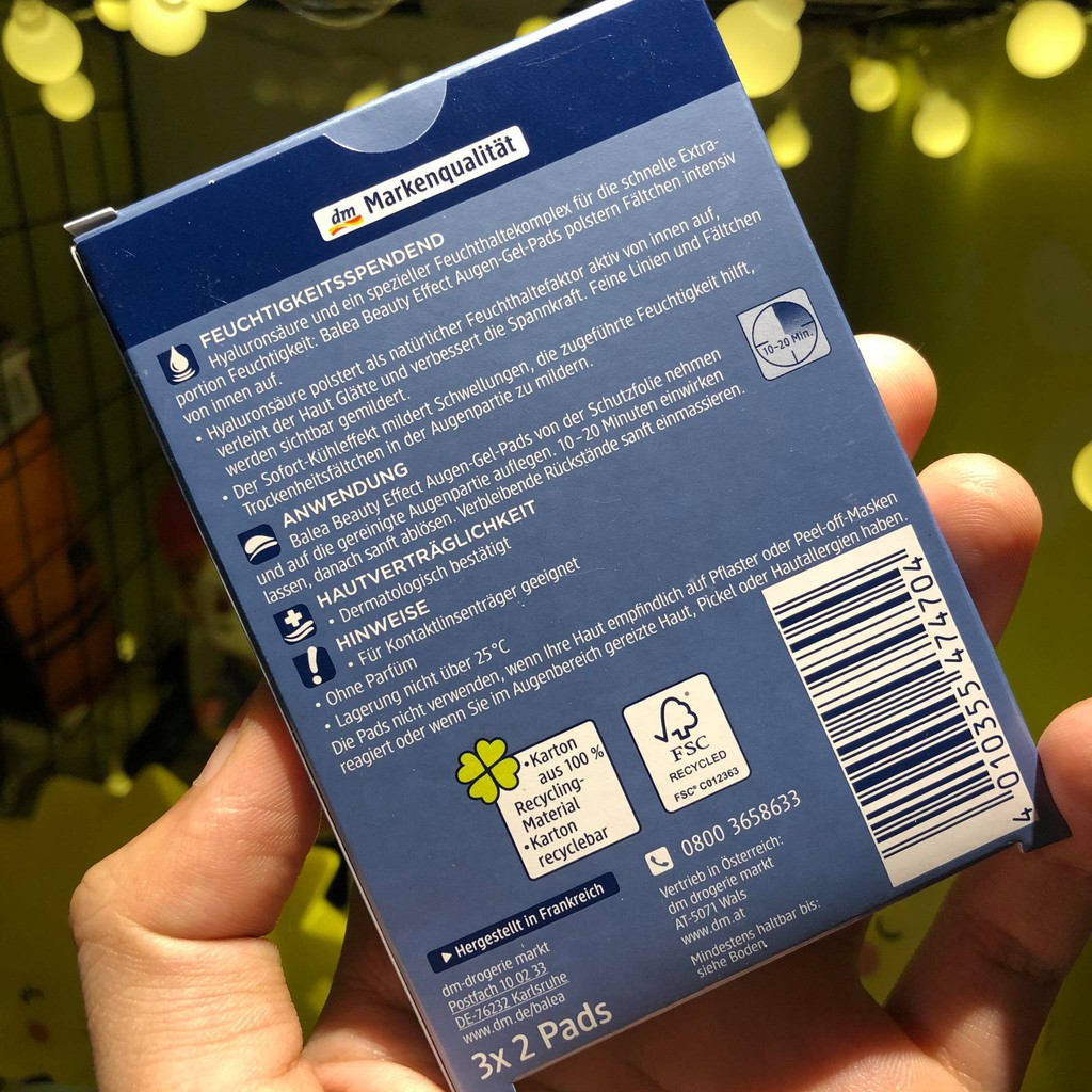 [HIỆU QUẢ] Miếng dán giảm bọng mắt BALEA Đức | BigBuy360 - bigbuy360.vn