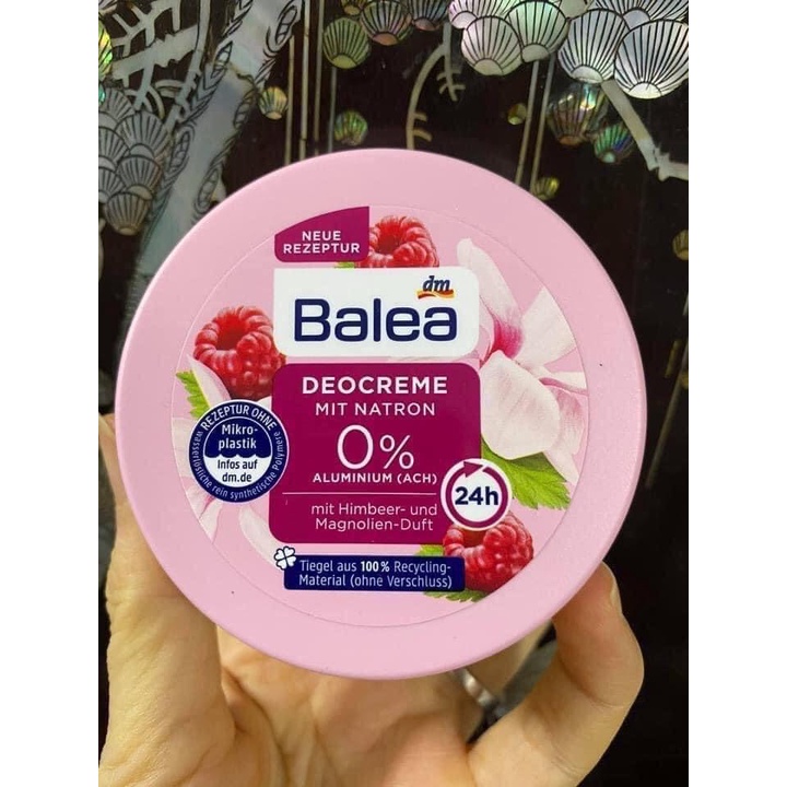 Kem khử mùi hôi nách Balea Deocreme với baking soda, 50ml - Mẹ bean bon