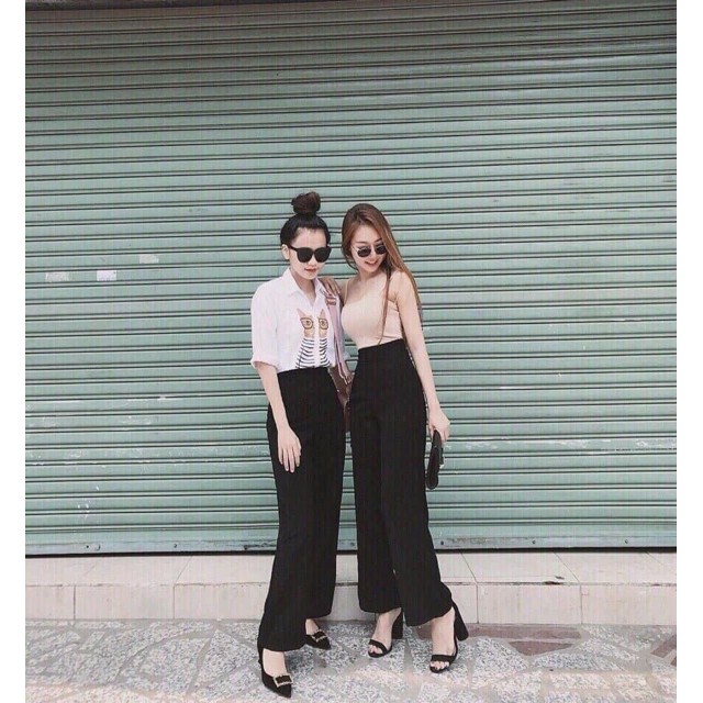 ❤️ Quần Sớ Suông Cullotes Khóa Cạnh Sườn So Hot ❤️-z102-C7T2