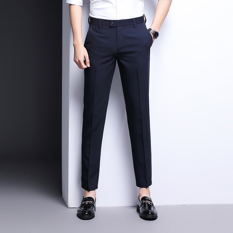 [RẺ NHẤT QUẢ ĐẤT] Quần tây nam Edana Menswear trẻ trung dáng ôm body vải chống nhăn, không bai xù cân nặng 45 - 78kg